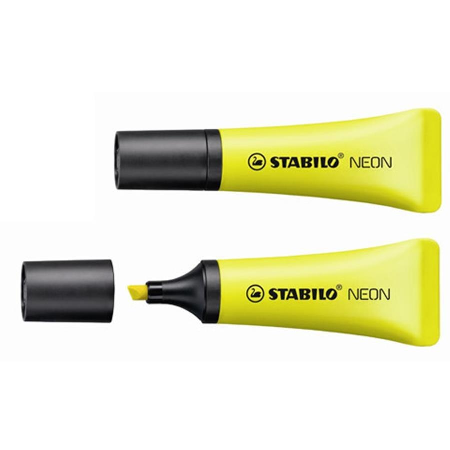 Textmarker Neongelb, 10er-Box STABILO 72/24 STABILO